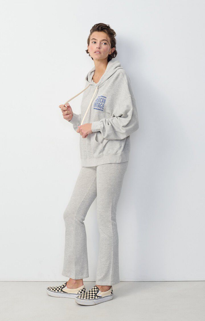 american vintage Sweat femme Zofbay - GRIS CHINE 54 Manches longues Gris - E25