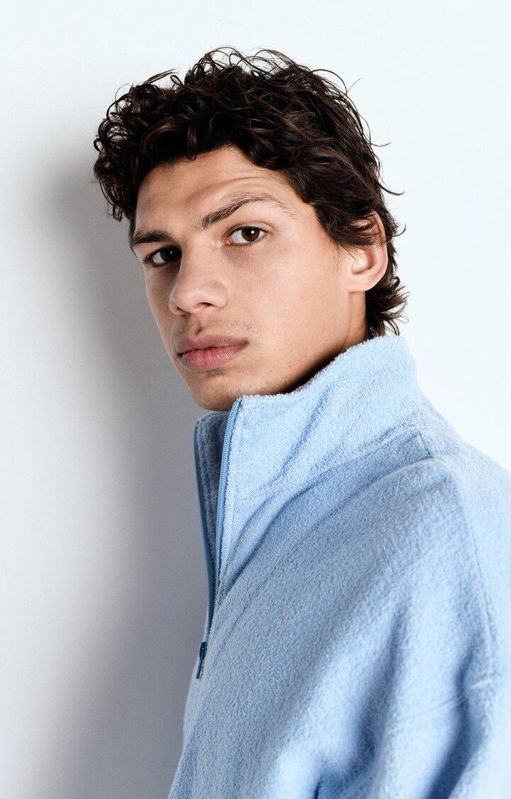 American Vintage Sweat Homme Bobypark - ATMOSPHERE 60 Manches Longues Bleu - E25