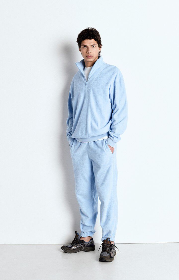 American Vintage Sweat Homme Bobypark - ATMOSPHERE 60 Manches Longues Bleu - E25