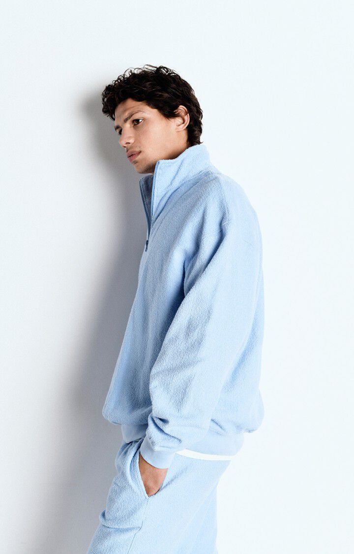 american vintage Sweat homme Bobypark - ATMOSPHERE 60 Manches longues Bleu - E25