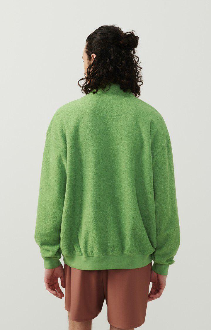 American Vintage Sweat Homme Bobypark - CITRONELLE 60 Manches Longues Vert - E24