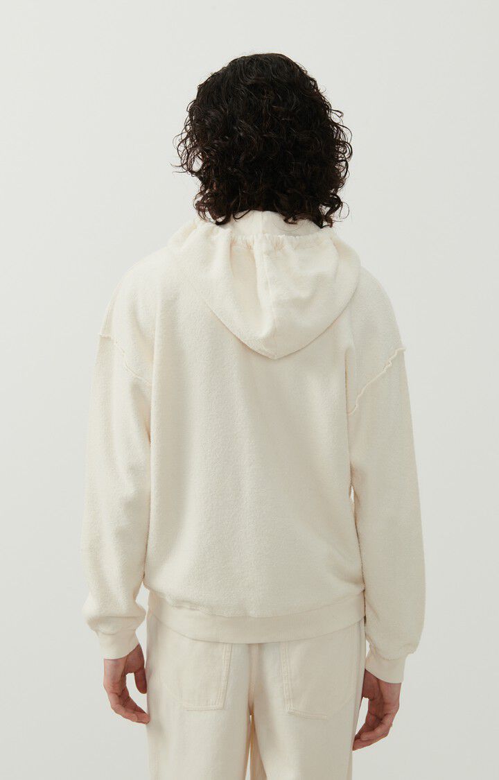 American Vintage Sweat Homme Bobypark - ECRU 55 Manches Longues Beige - E25