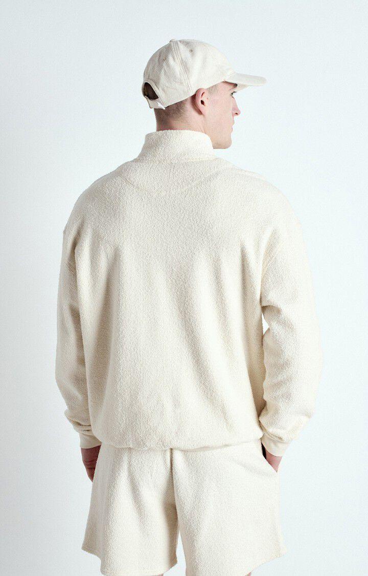 American Vintage Sweat Homme Bobypark - ECRU 60 Manches Longues Beige - E25