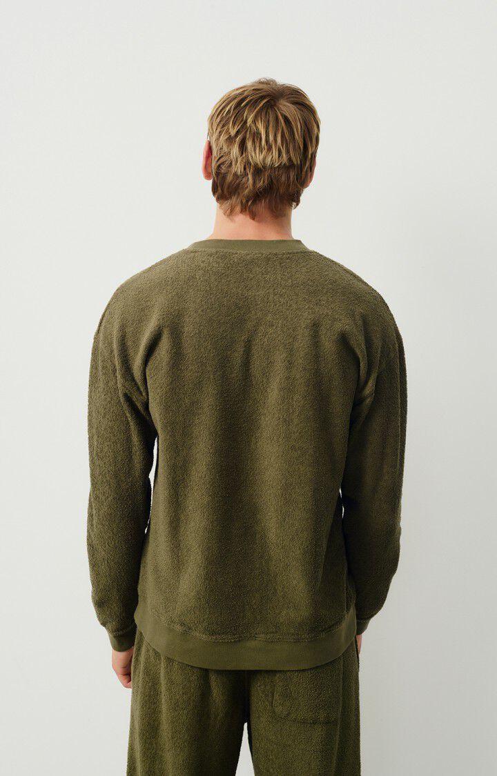 American Vintage Sweat Homme Bobypark - JUNGLE 58 Manches Longues Vert - E25