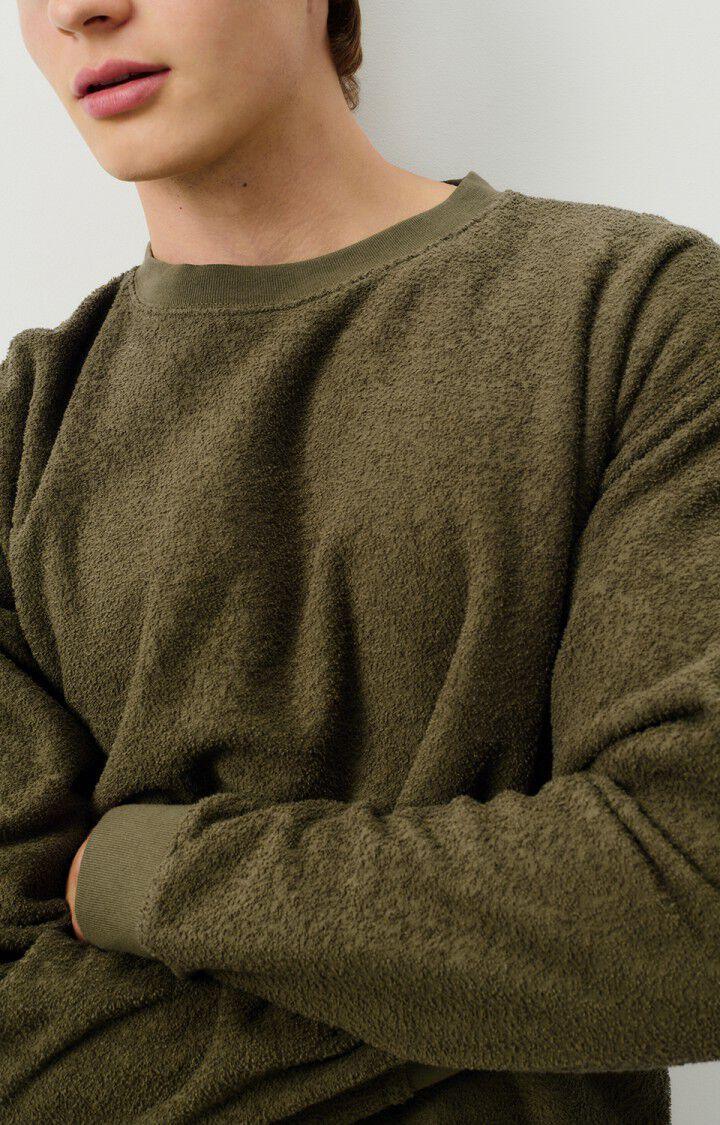 American Vintage Sweat Homme Bobypark - JUNGLE 58 Manches Longues Vert - E25