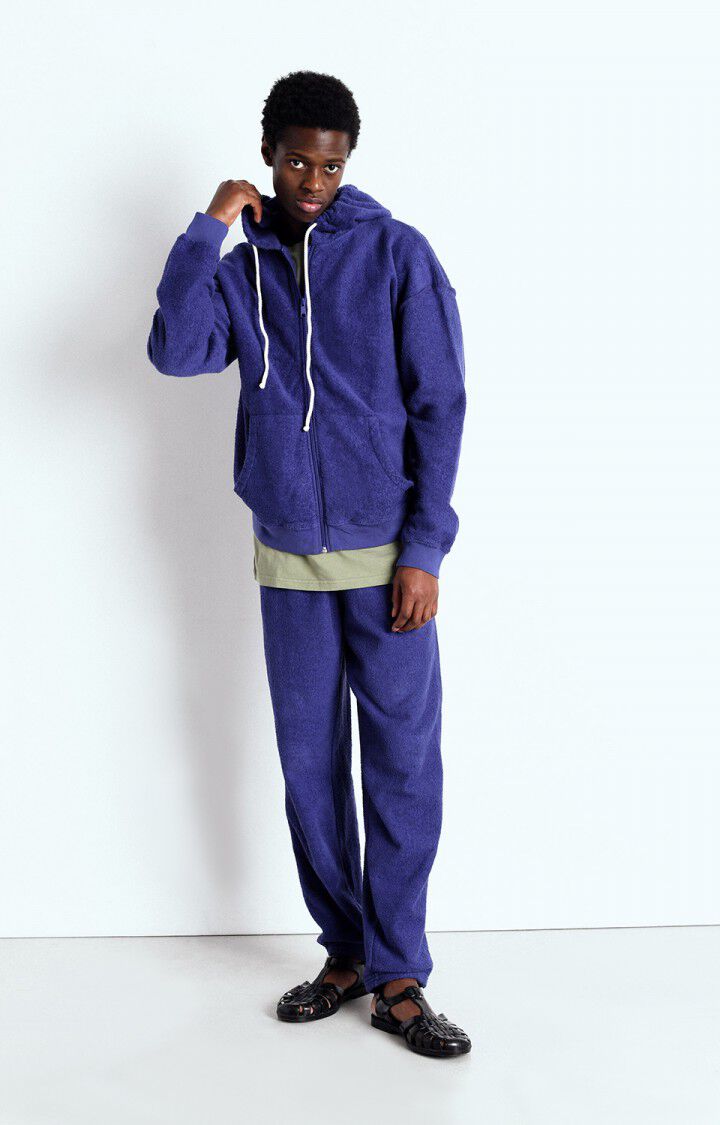 american vintage Sweat homme Bobypark - VIOLET 55 Manches longues Violet - E25