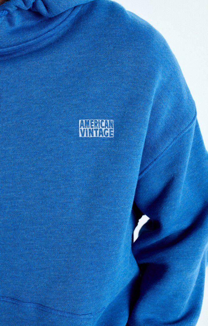American Vintage Sweat Homme Doven - BLEU DE PRUSSE SURTEINT 57 Manches Longues Bleu - E25
