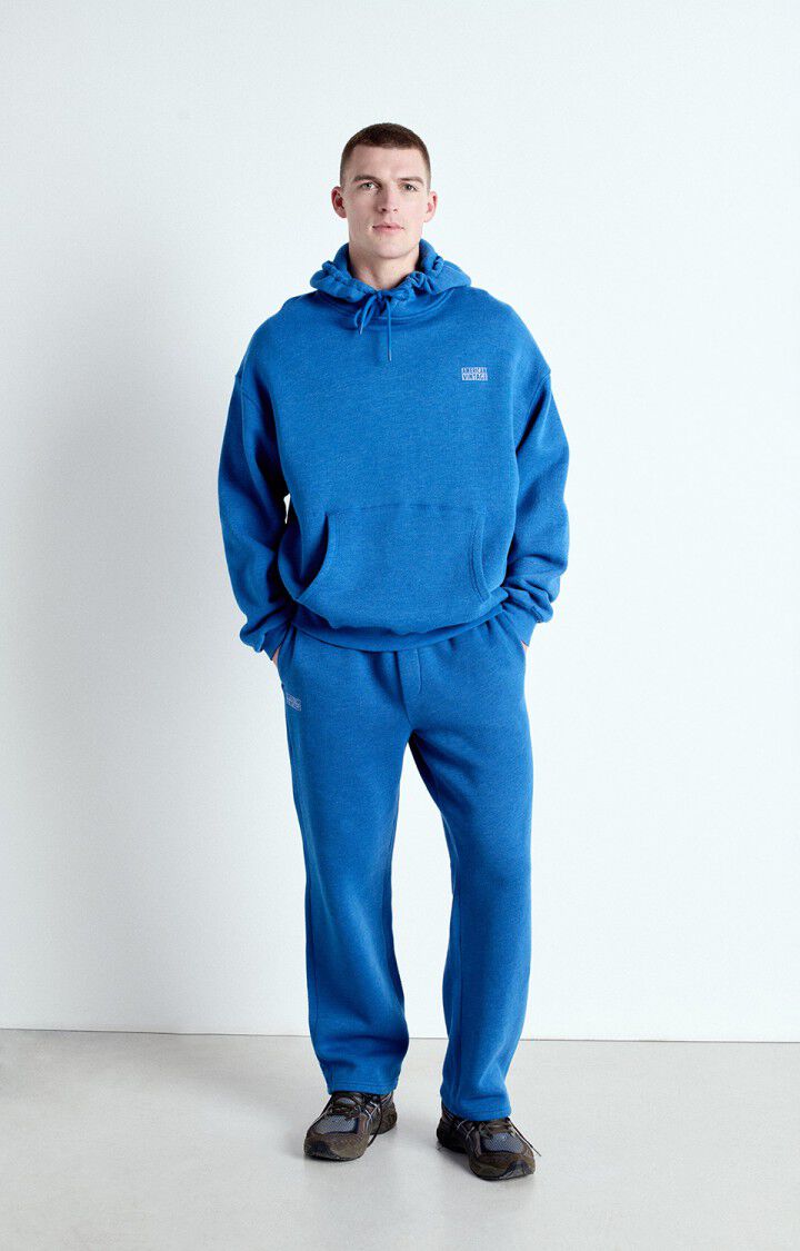 American Vintage Sweat Homme Doven - BLEU DE PRUSSE SURTEINT 57 Manches Longues Bleu - E25