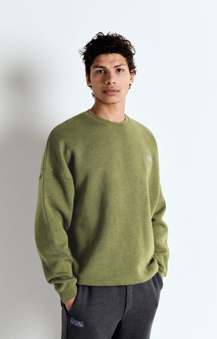 american vintage Sweat homme Doven - BOA SURTEINT 53 Manches longues Vert - E25