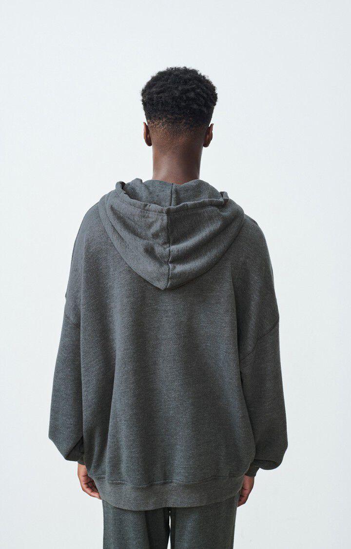 American Vintage Sweat Homme Doven - CARBONE SURTEINT 50 Manches Longues Noir - E25