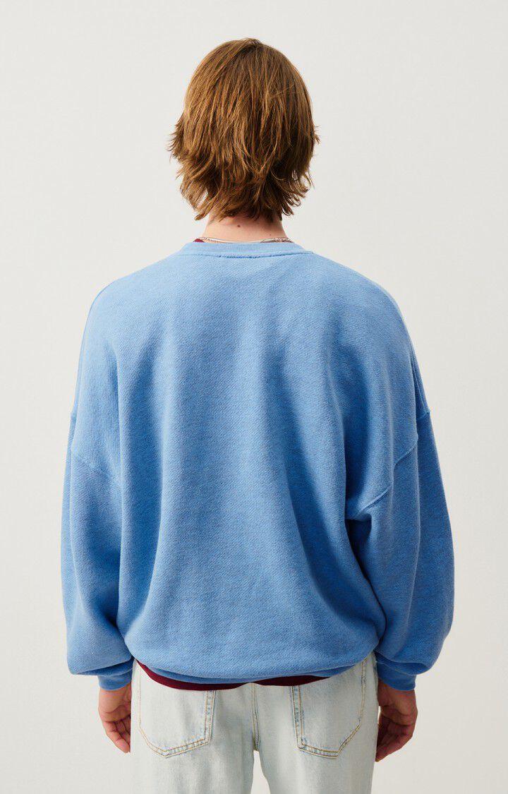 American Vintage Sweat Homme Doven - CIEL SURTEINT 53 Manches Longues Bleu - H24