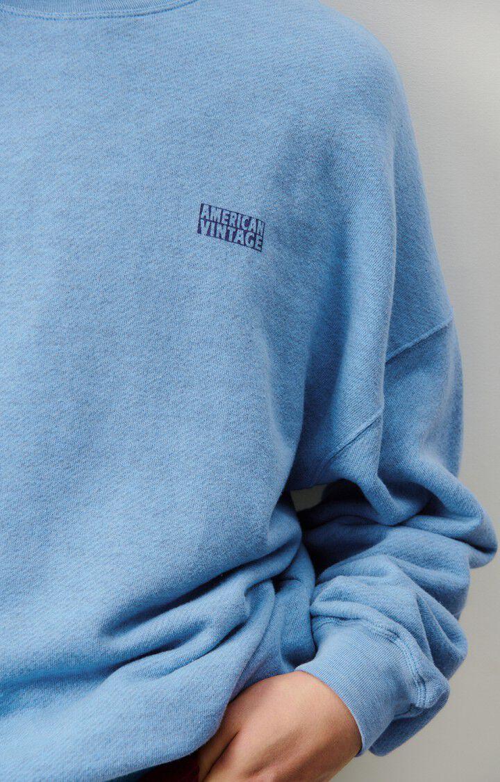 American Vintage Sweat Homme Doven - CIEL SURTEINT 53 Manches Longues Bleu - H24