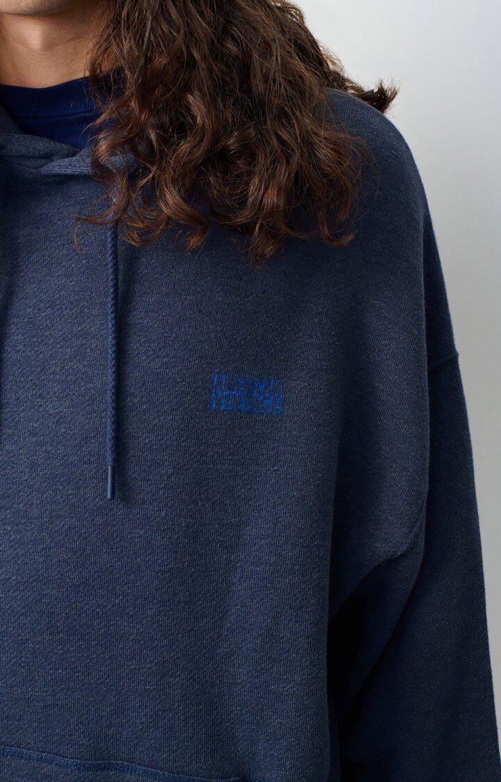 American Vintage Sweat Homme Doven - MARINE SURTEINT 57 Manches Longues Bleu - E25