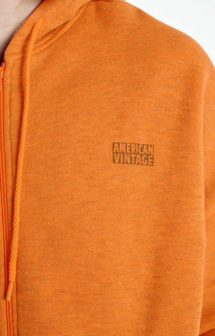 American Vintage Sweat Homme Doven - ORANGEADE SURTEINT 50 Manches Longues Orange - E25