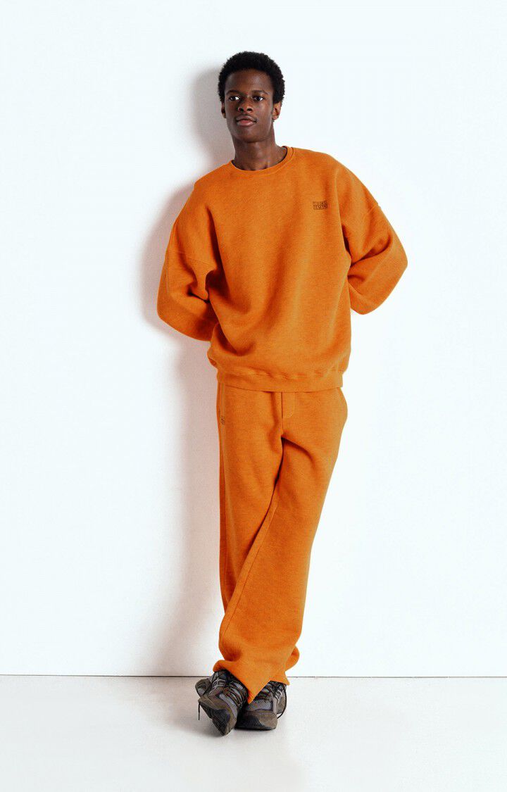 American Vintage Sweat Homme Doven - ORANGEADE SURTEINT 53 Manches Longues Orange - E25