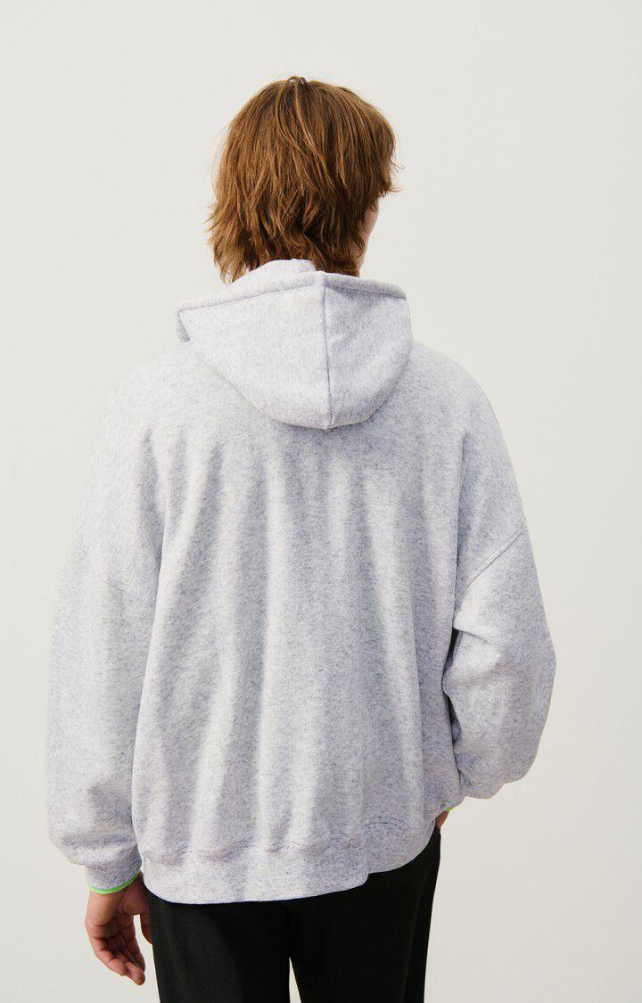 American Vintage Sweat Homme Evona - GRIS CLAIR CHINE 52 Manches Longues Gris - E25