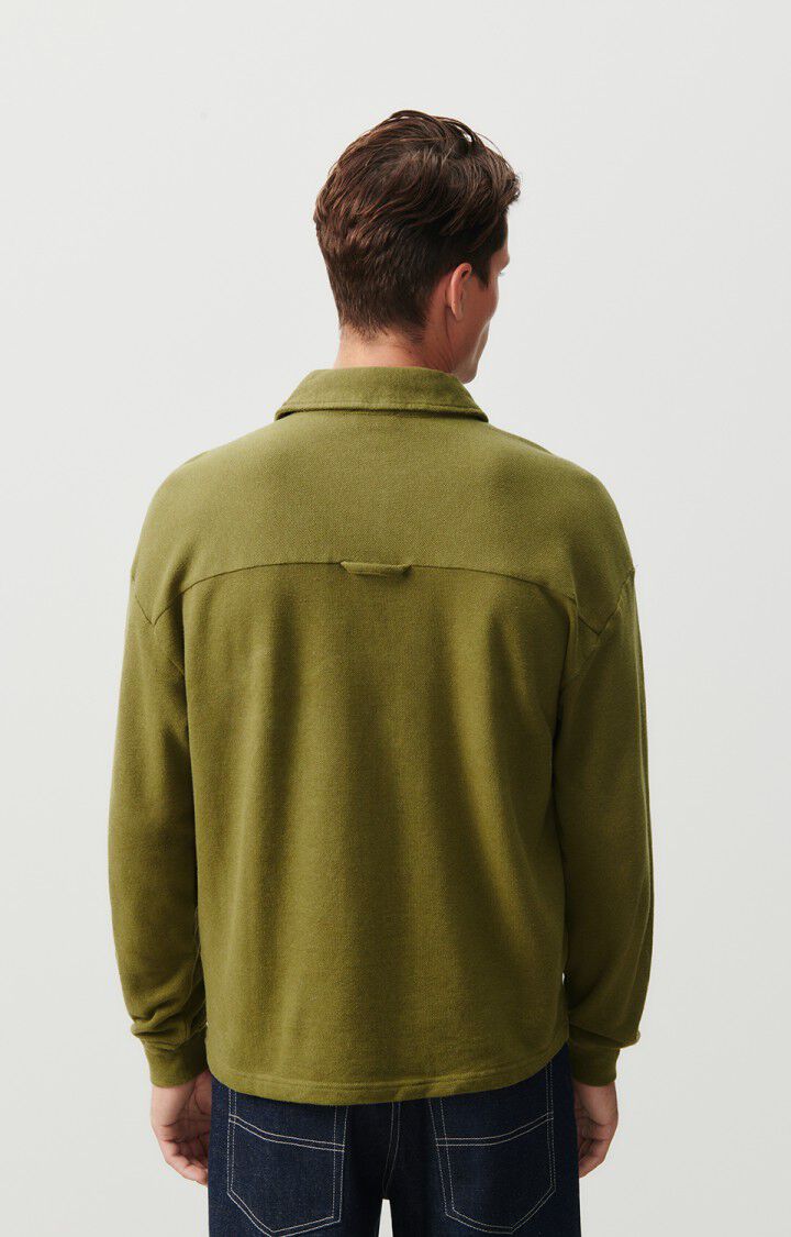 American Vintage Sweat Homme Hodatown - CAMOUFLAGE CHINE 59 Manches Longues Vert - H23