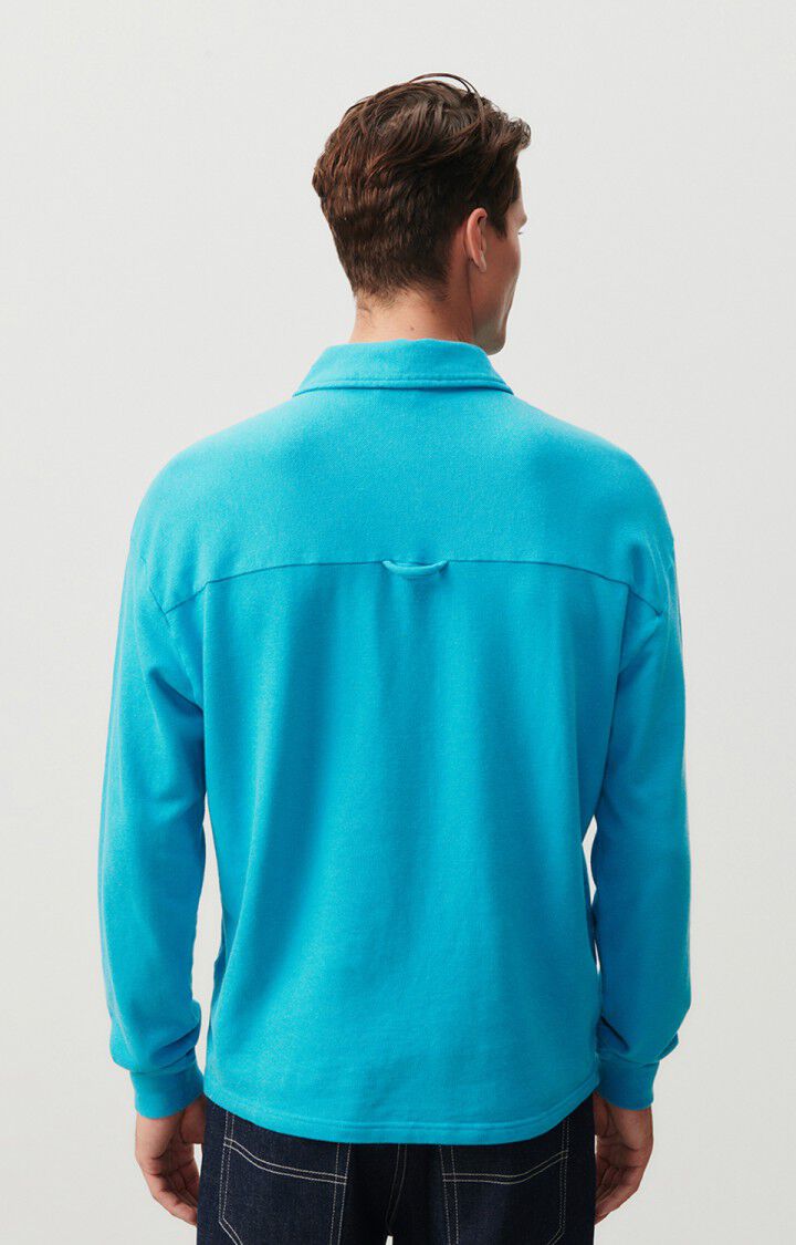 American Vintage Sweat Homme Hodatown - TROPIQUE CHINE 59 Manches Longues Bleu - H23