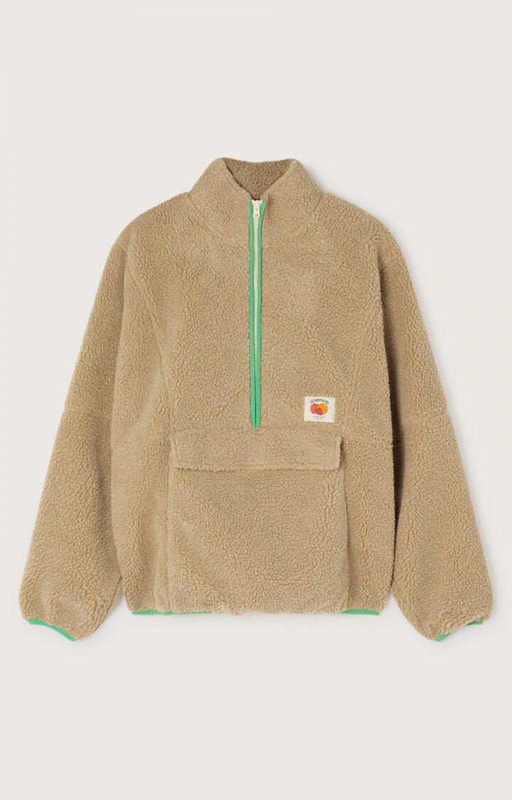 american vintage Sweat homme Hoktown - GRES Marron - H21B