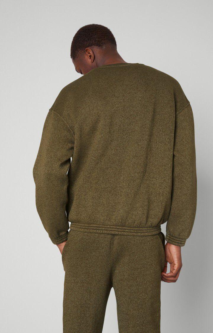 American Vintage Sweat Homme Ikatown - KAKI VINTAGE 54 Manches Longues Vert - H22