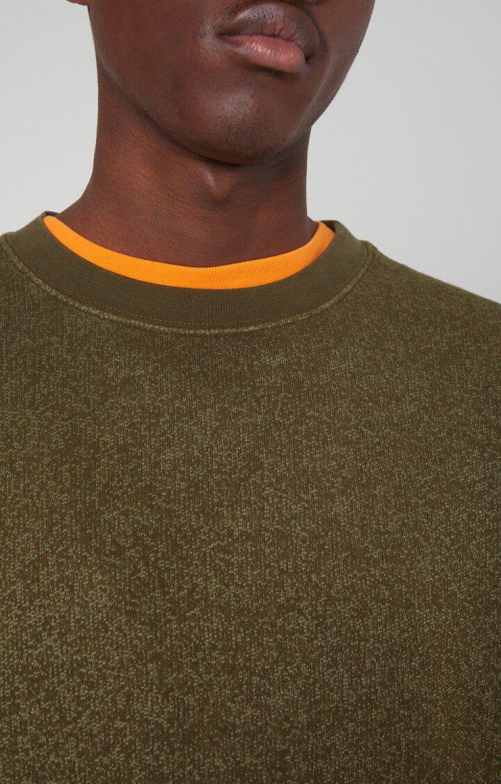 American Vintage Sweat Homme Ikatown - KAKI VINTAGE 54 Manches Longues Vert - H22