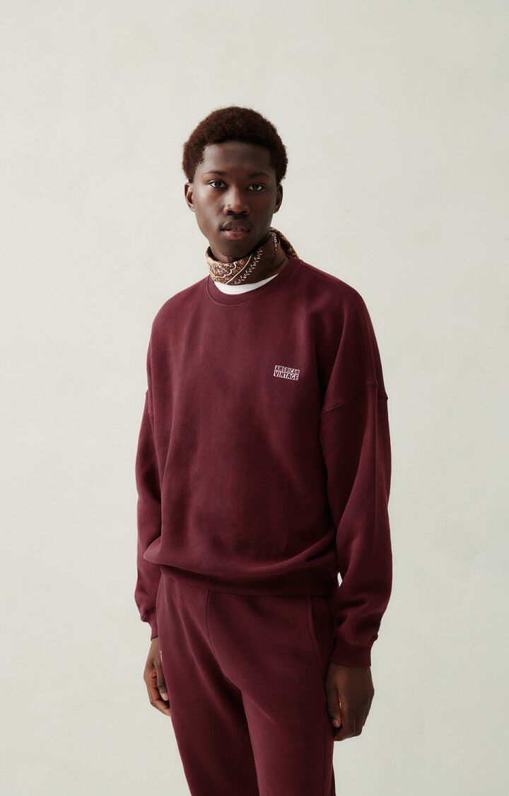 american vintage Sweat homme Izubird - AIRELLE VINTAGE 52 Manches longues Marron - H23