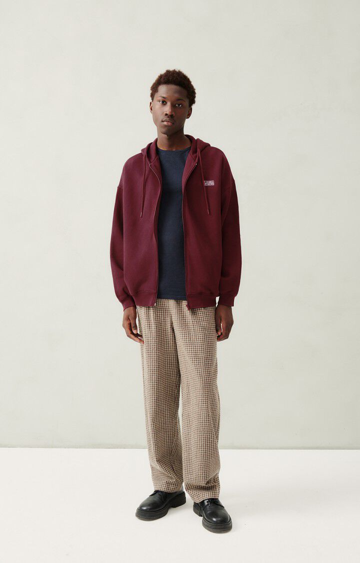 American Vintage Sweat Homme Izubird - AIRELLE VINTAGE 56 Manches Longues Marron - H23