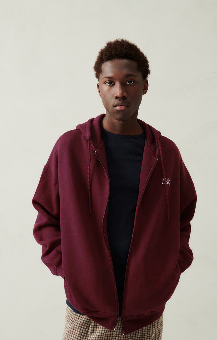 american vintage Sweat homme Izubird - AIRELLE VINTAGE 56 Manches longues Marron - H23