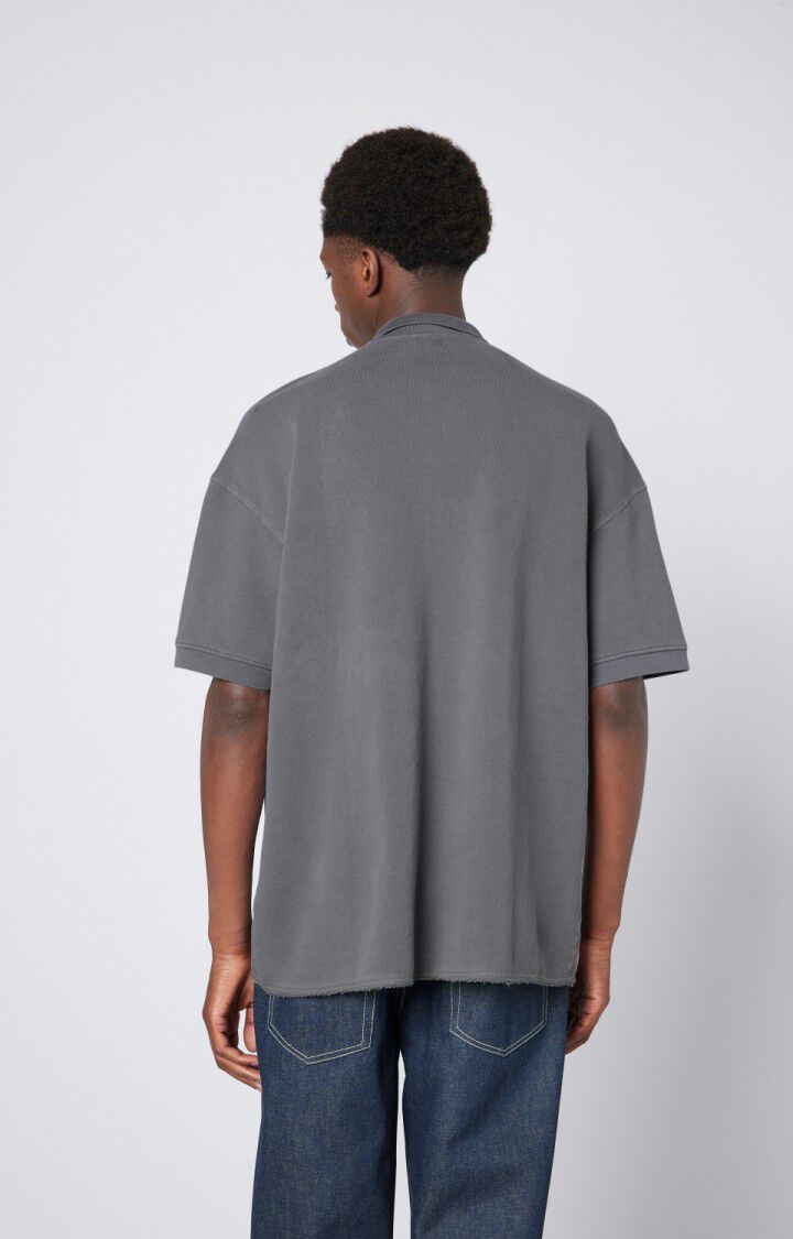 American Vintage Sweat Homme Izubird - ARDOISE VINTAGE 21 Manches Courtes Gris - E23
