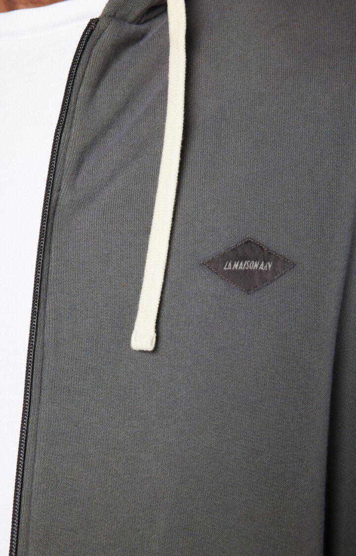 American Vintage Sweat Homme Izubird - ARDOISE VINTAGE 52 Manches Longues Gris - E23
