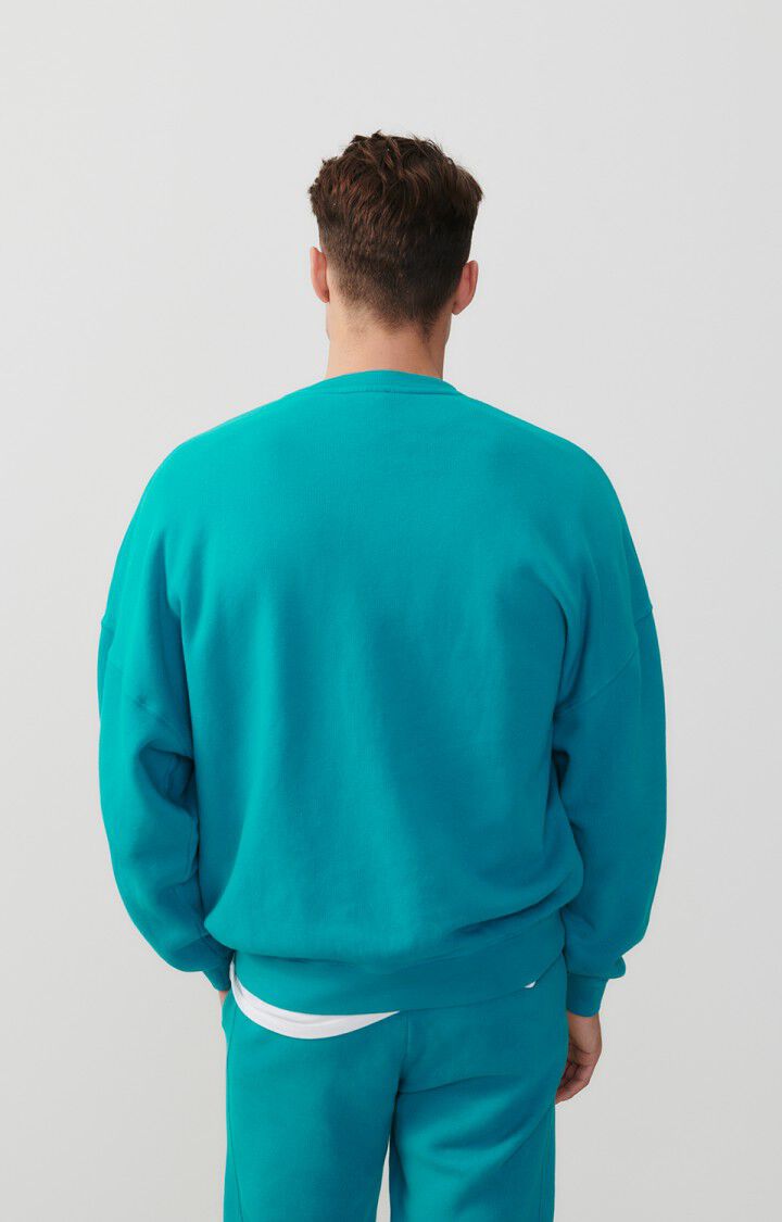 American Vintage Sweat Homme Izubird - ATOLL VINTAGE 52 Manches Longues Bleu - E24