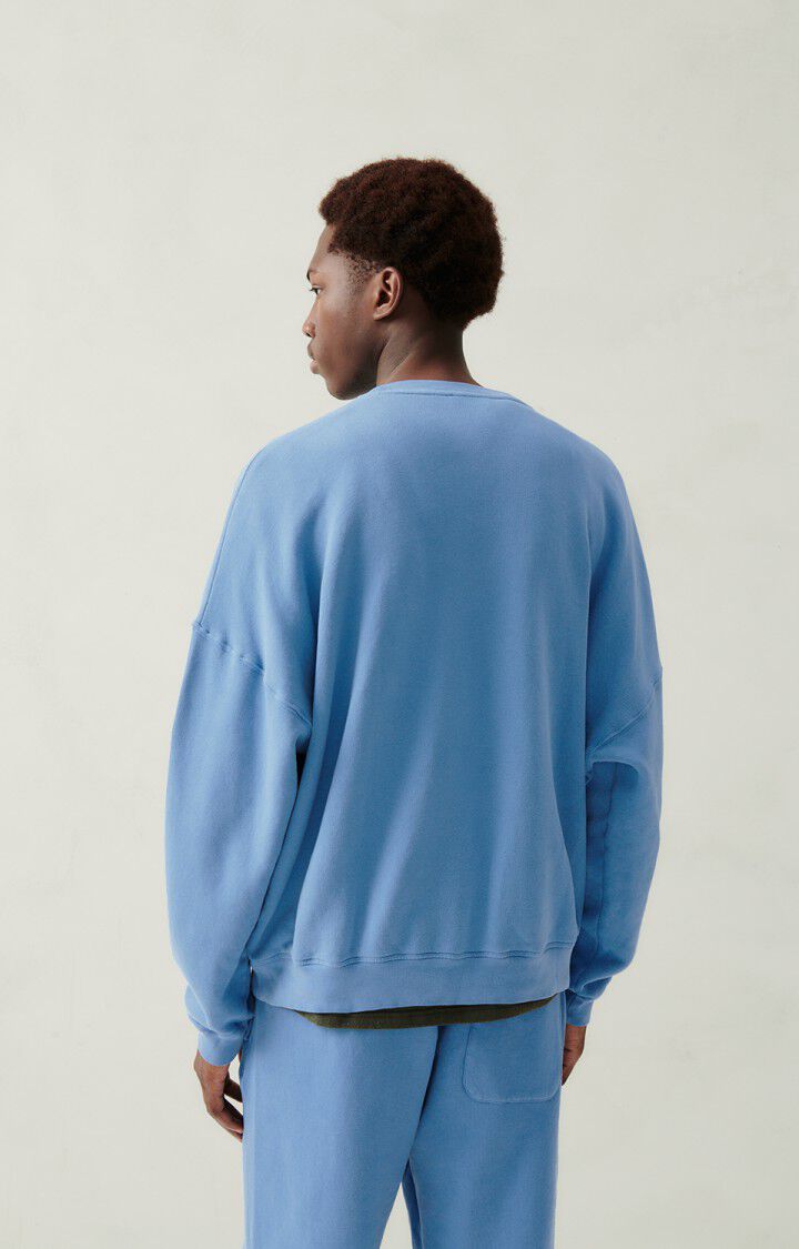 American Vintage Sweat Homme Izubird - BALTIQUE VINTAGE 52 Manches Longues Bleu - H23