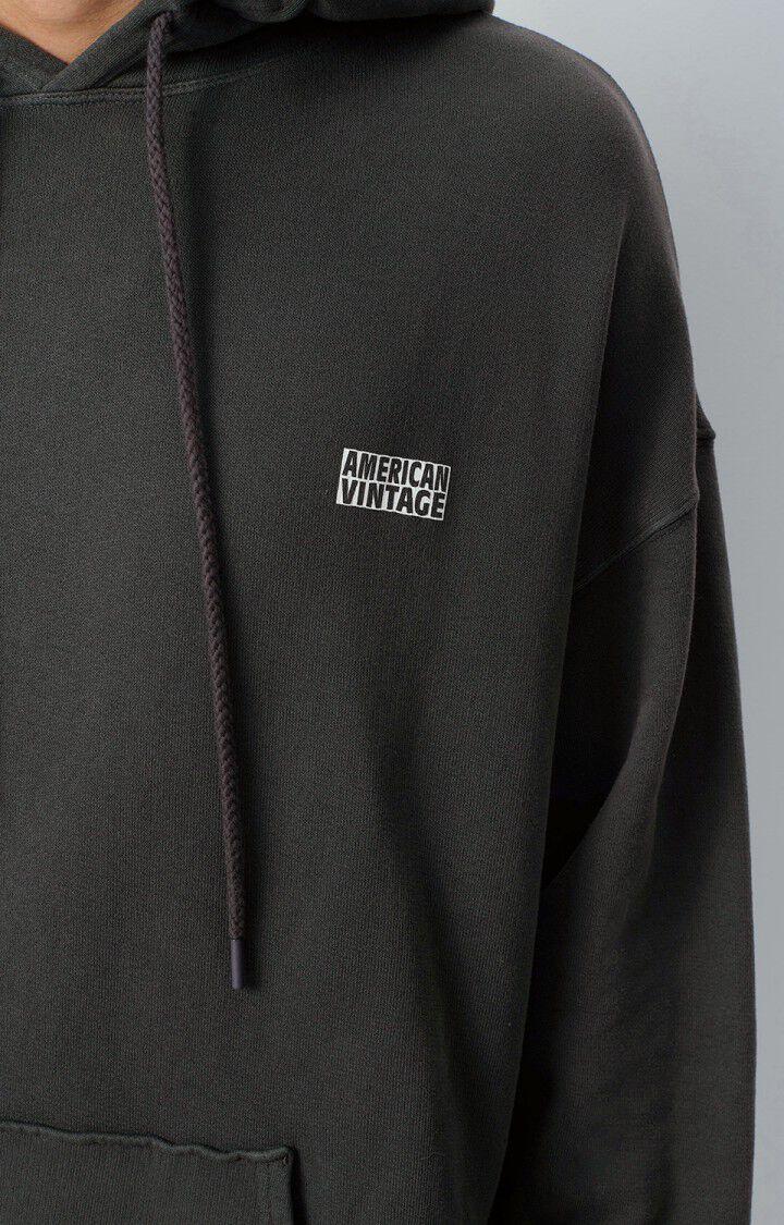 American Vintage Sweat Homme Izubird - CARBONE VINTAGE 56 Manches Longues Noir - E25