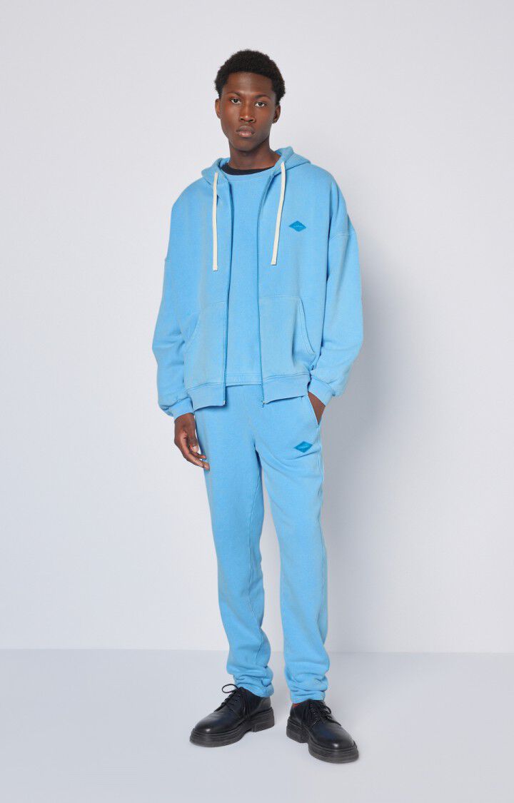 American Vintage Sweat Homme Izubird - CASCADE VINTAGE 52 Manches Longues Bleu - E23