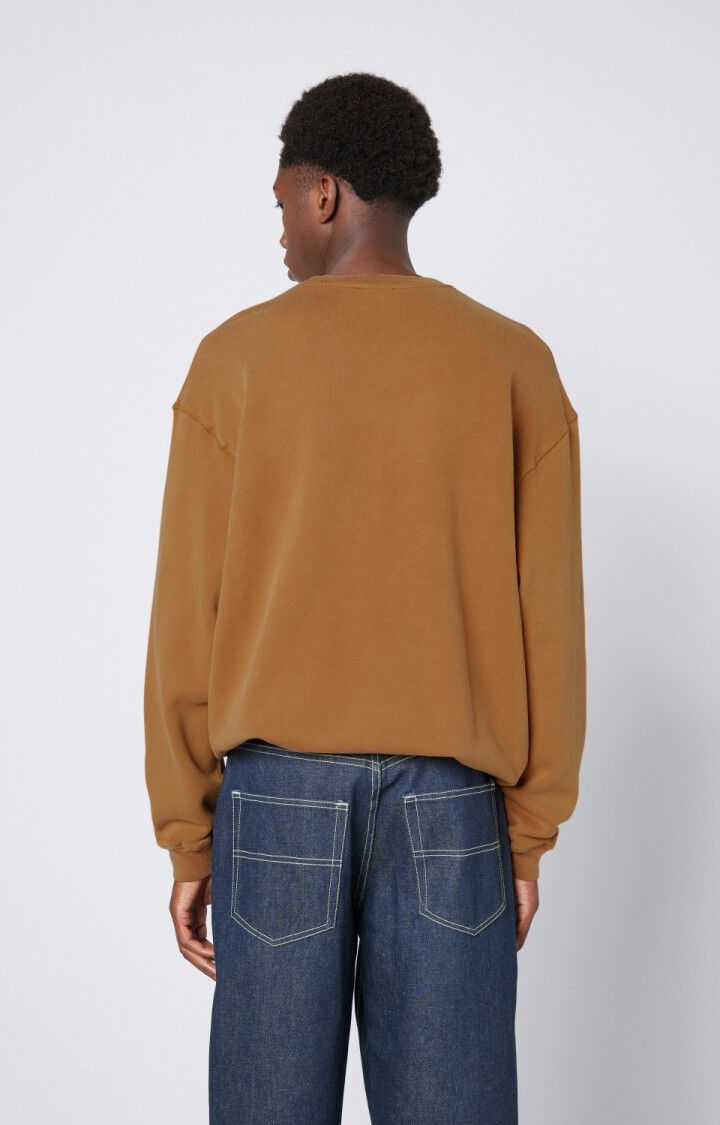 American Vintage Sweat Homme Izubird - CEPES VINTAGE 58 Manches Longues Marron - E23