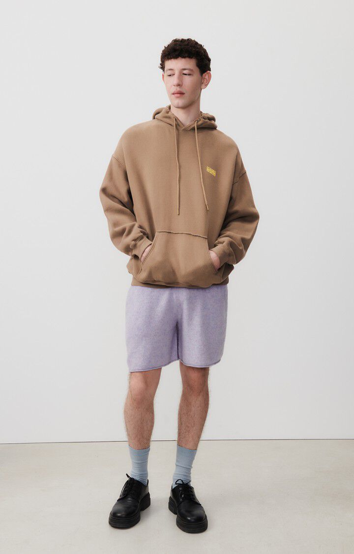 American Vintage Sweat Homme Izubird - CHOCOLAT VINTAGE 56 Manches Longues Marron - E24