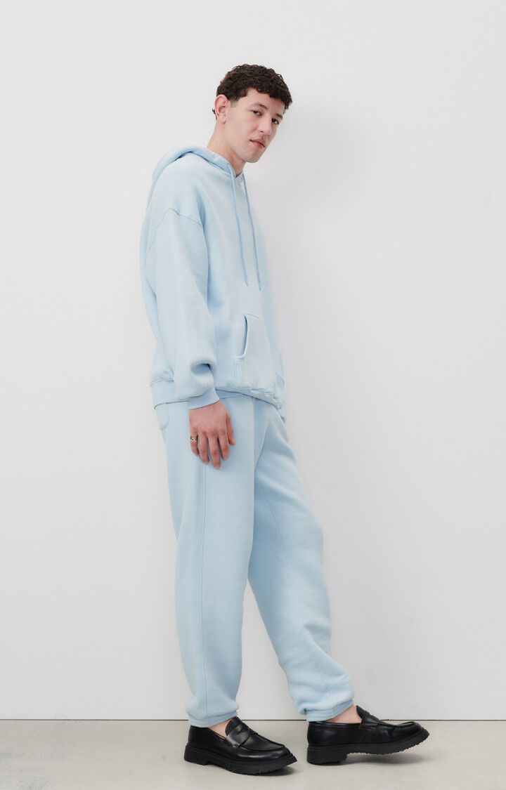 American Vintage Sweat Homme Izubird - CIEL VINTAGE 56 Manches Longues Bleu - E24