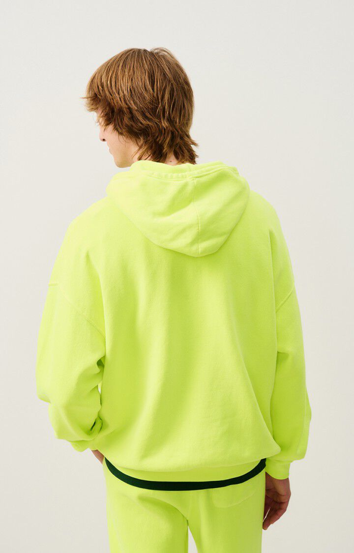 American Vintage Sweat Homme Izubird - CITRON FLUO 56 Manches Longues Jaune - H24