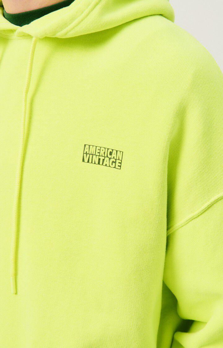 American Vintage Sweat Homme Izubird - CITRON FLUO 56 Manches Longues Jaune - H24