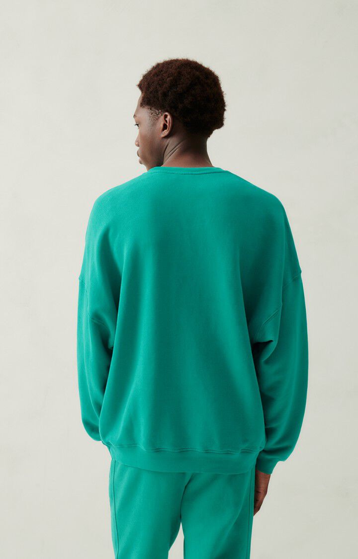 American Vintage Sweat Homme Izubird - DIABOLO MENTHE VINTAGE 52 Manches Longues Vert - H23