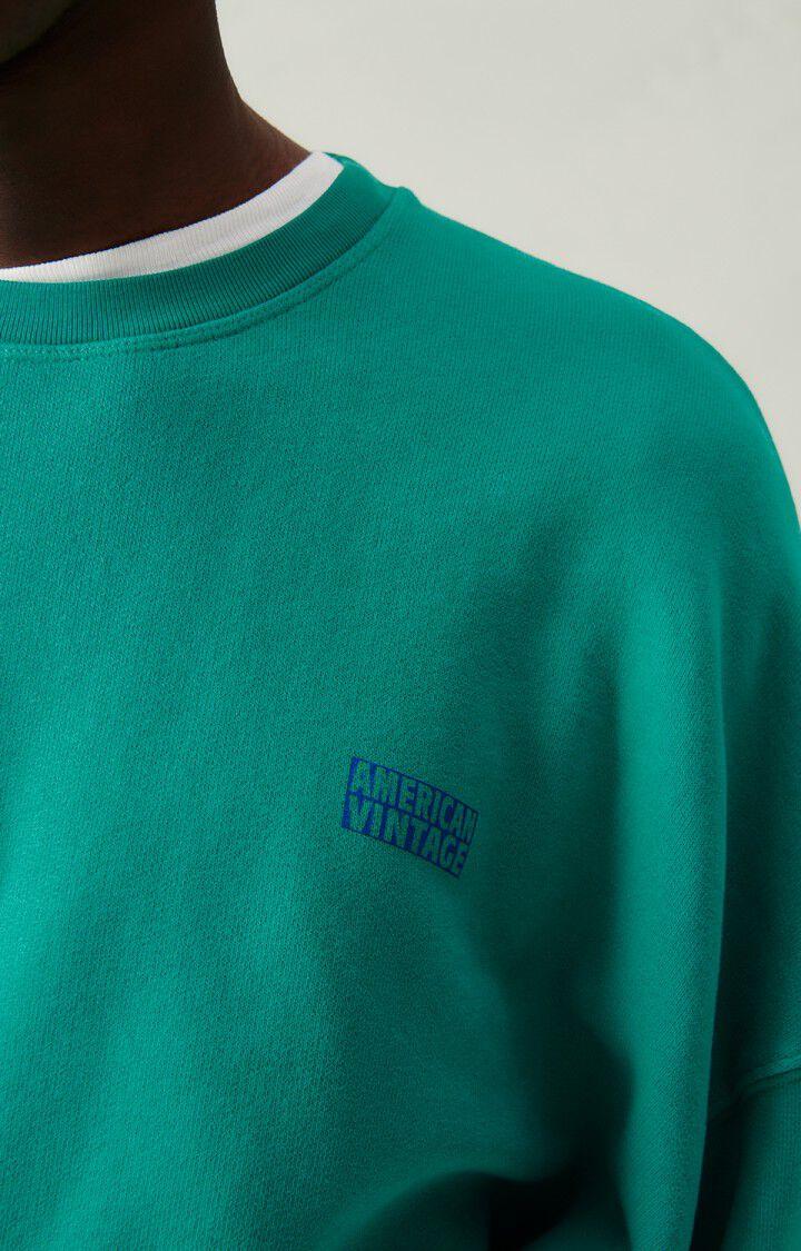 American Vintage Sweat Homme Izubird - DIABOLO MENTHE VINTAGE 52 Manches Longues Vert - H23