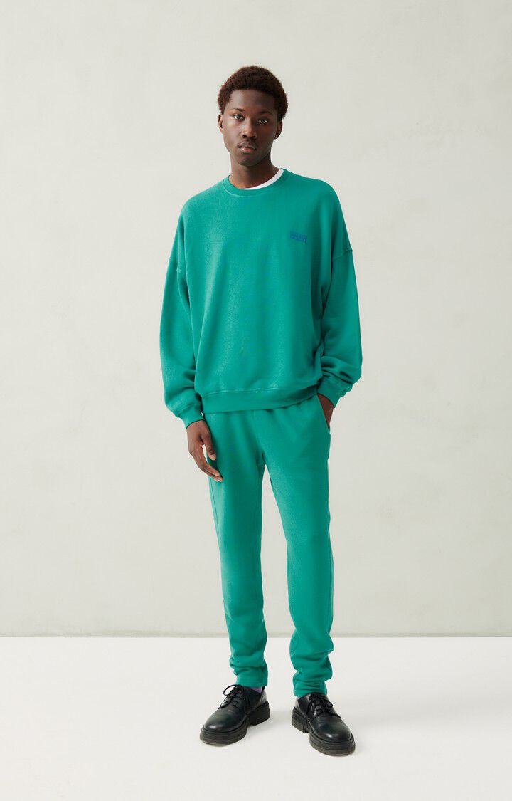 American Vintage Sweat Homme Izubird - DIABOLO MENTHE VINTAGE 52 Manches Longues Vert - H23