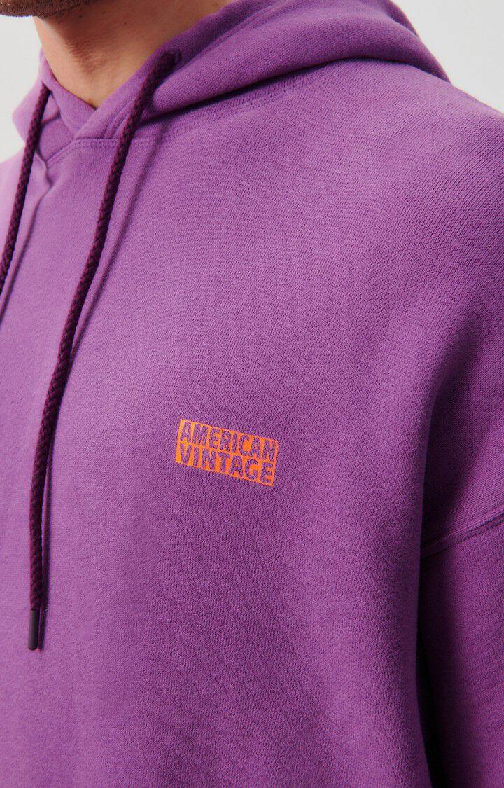 American Vintage Sweat Homme Izubird - FIGUE 56 Manches Longues Violet - E24