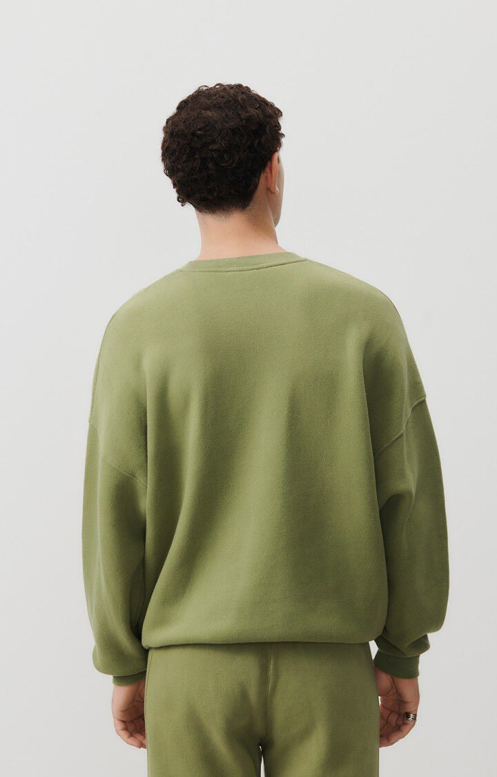 American Vintage Sweat Homme Izubird - HERBES DE PROVENCE VINTAGE 52 Manches Longues Vert - E24
