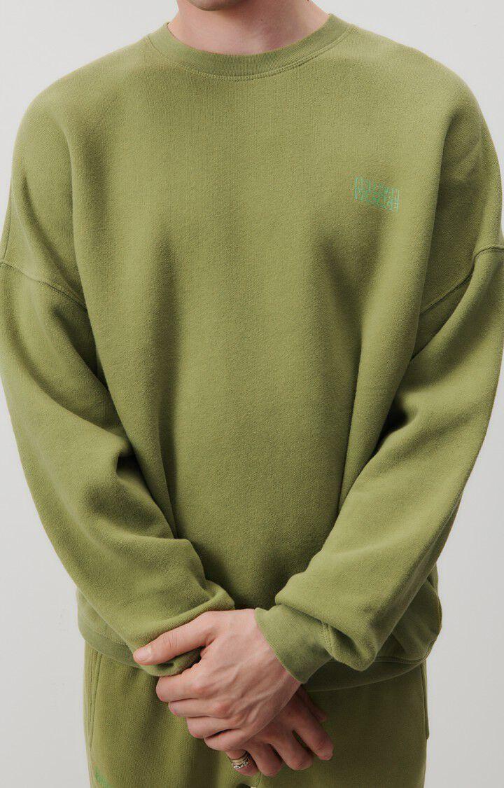 American Vintage Sweat Homme Izubird - HERBES DE PROVENCE VINTAGE 52 Manches Longues Vert - E24