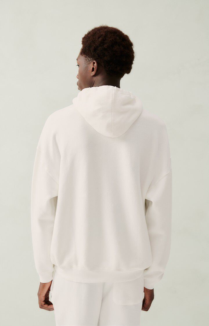 American Vintage Sweat Homme Izubird - LAIT VINTAGE 56 Manches Longues Blanc - E24