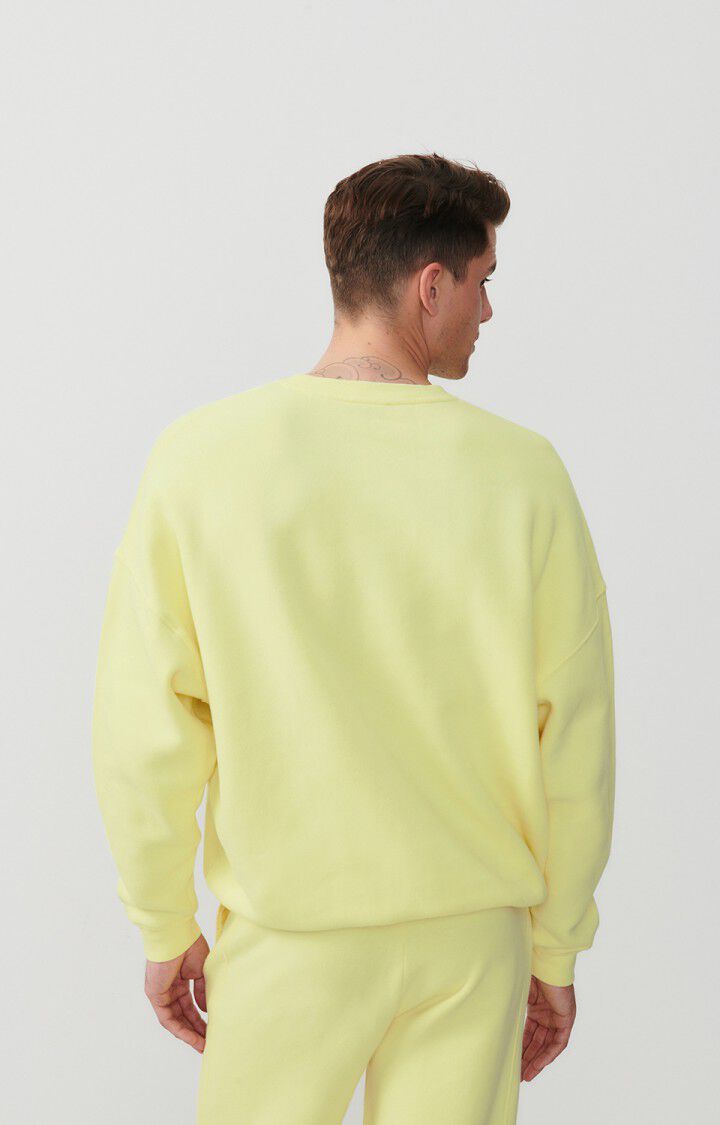 American Vintage Sweat Homme Izubird - LEMON CURD VINTAGE 52 Manches Longues Jaune - E24
