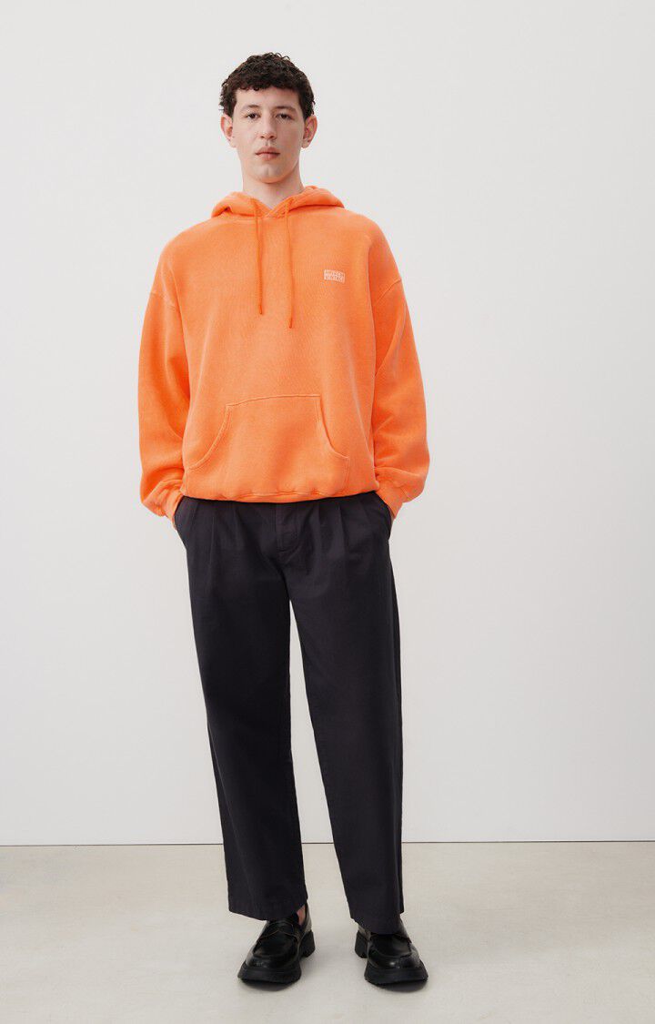American Vintage Sweat Homme Izubird - NEFLE FLUO 56 Manches Longues Orange - E24