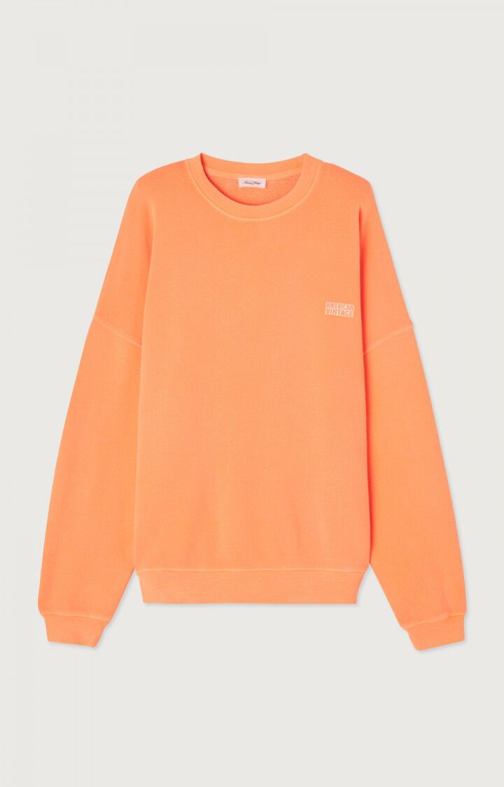 american vintage Sweat homme Izubird - NEFLE VINTAGE 52 Manches longues Orange - E24B