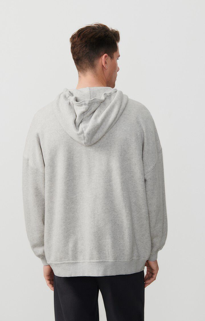 American Vintage Sweat Homme Kodytown - POLAIRE CHINE 50 Manches Longues Gris - E25